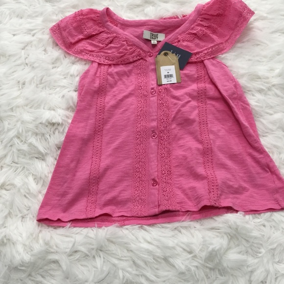 True Craft - Pink Mix Lace Top - Picture 4 of 8